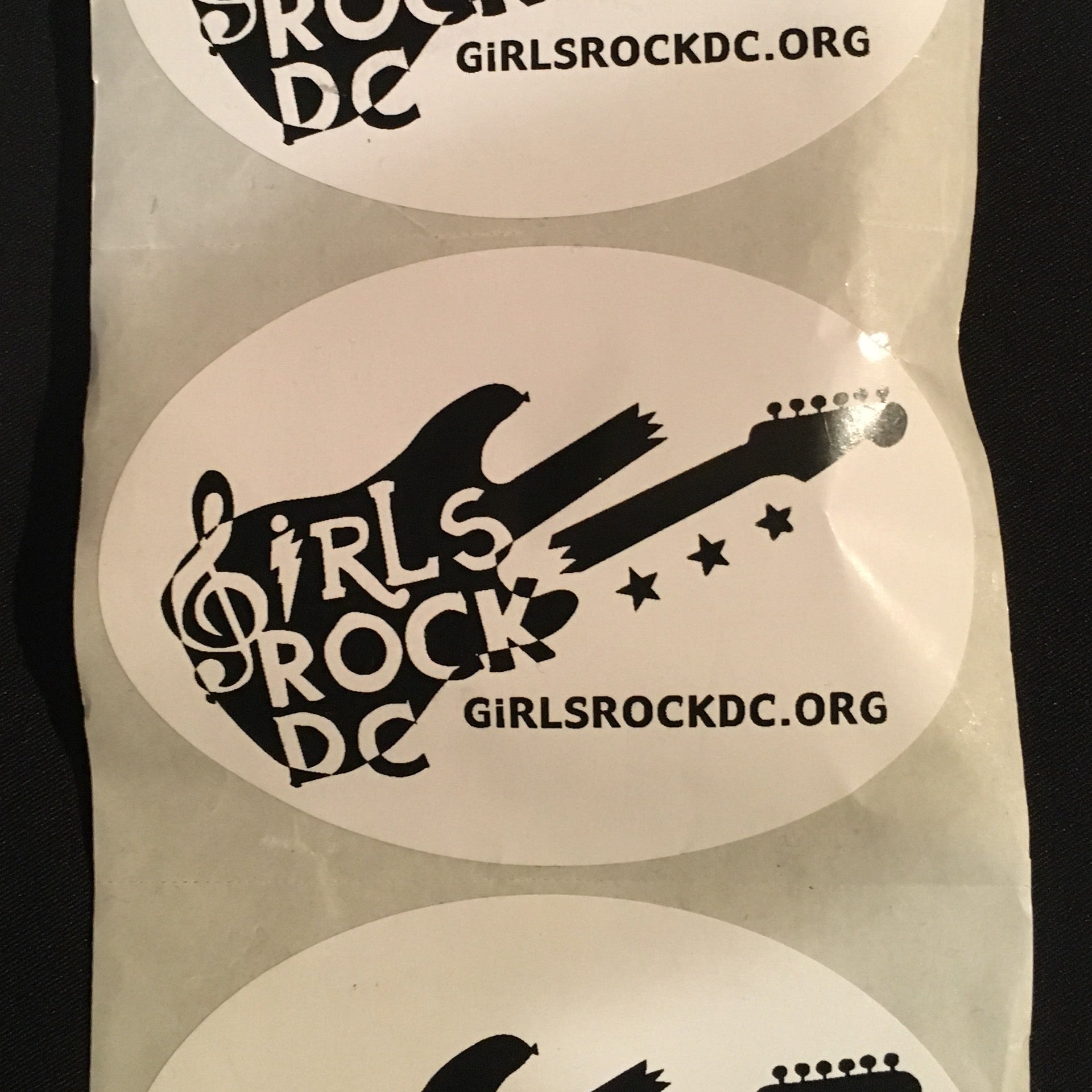 Sticker Girls Rock! DC Oval